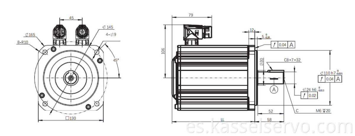 Z8M 400V 1.5KW 130mm